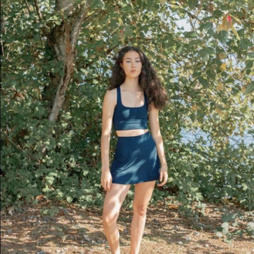 Girlfriend Collective Skirt and Bra set